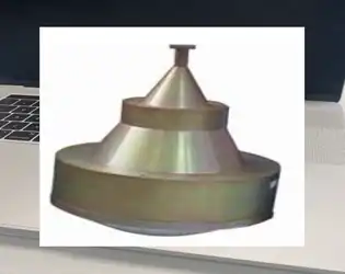 How does a point - focusing horn lens antenna achieve efficient focusing and directional transmission of electromagnetic waves?